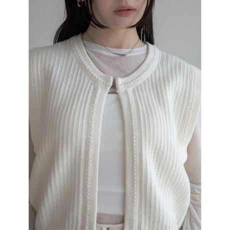 《予約販売》jacquard knit vest/2colors_nt2038