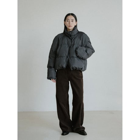 《予約販売》check raglan down jacket_no0482