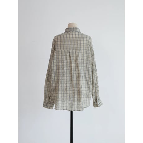 《予約販売》mannish soft check shirt_nb0394