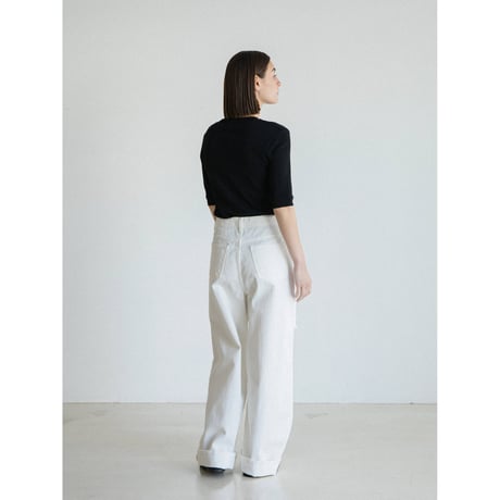 《予約販売》mid sleeve sheer tee/2colors_nt2565