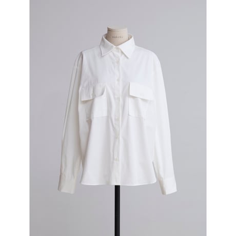 《予約販売》cotton pocket shirt/2colors_nb0358