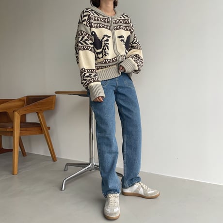 《予約販売》vintage like knit cardigan_nt1183