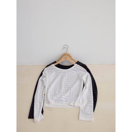 《予約販売》check sheer tops/2colors_nt2520