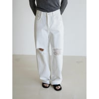《予約販売》clash white cotton pants_np1249
