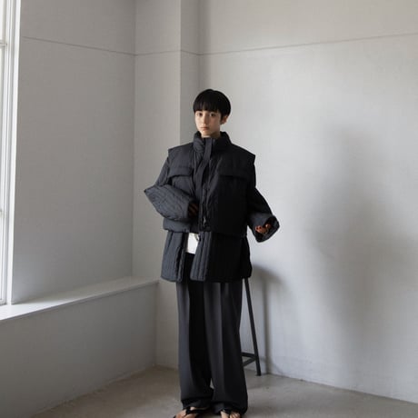 【nokcha original】2set down jacket/black_no0309