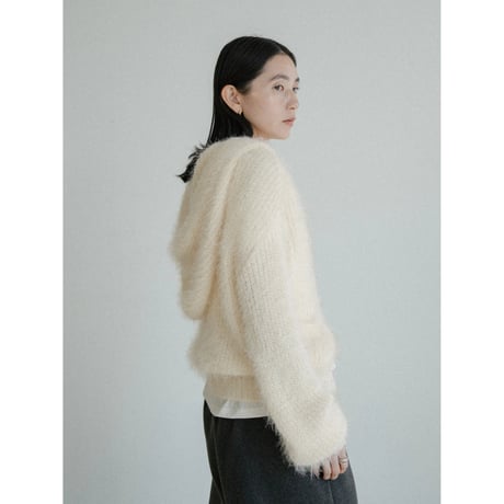 《予約販売》shaggy knit hoodie/2colors_nt2439