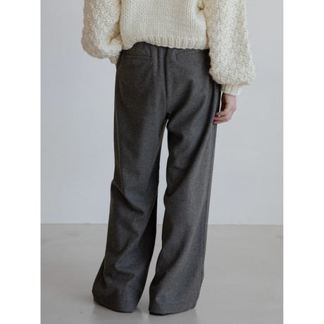 《予約販売》wool herringbone wide pants/2colors_np1057