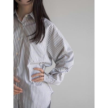 《予約販売》double stripe soft shirt/2colors_nb0231