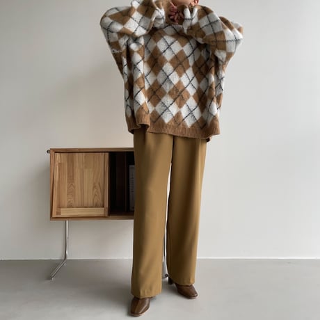 《予約販売》argyle over knit_nt1115