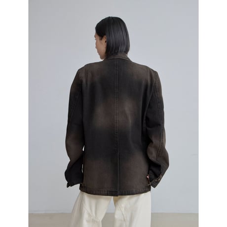 《予約販売》accent ash denim jacket_no0511