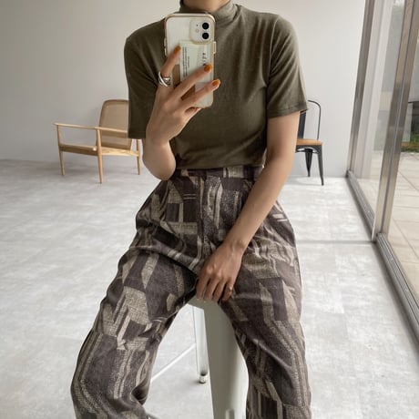 【nokcha original】vintage pattern pants_np0388