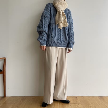 【nokcha original】nokcha wool muffler/3colors_na0467