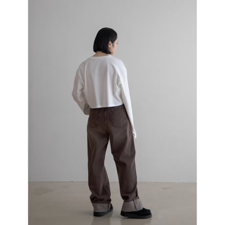 《予約販売》washing brown jeans_nj0108