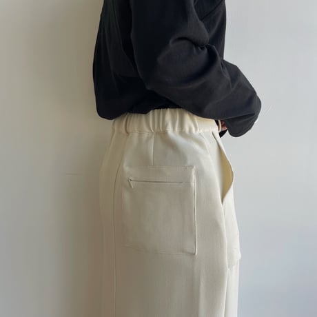 【nokcha original】material long skirt/2colors_ns0086