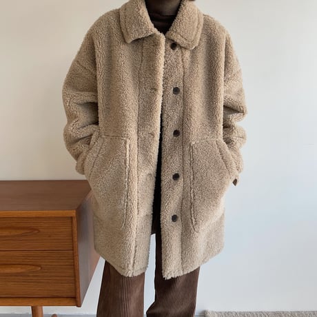 【nokcha original】boa mouton jacket/beige_no0186