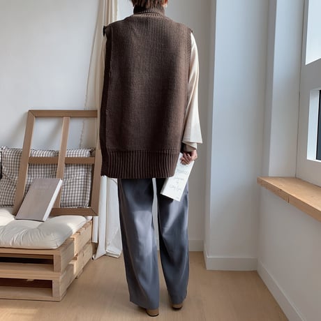 ✳︎予約販売✳︎unique knit vest/2colors_nt0139