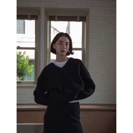 【NOKCHA original】v neck mannish knit pullover/3colors_nt2123