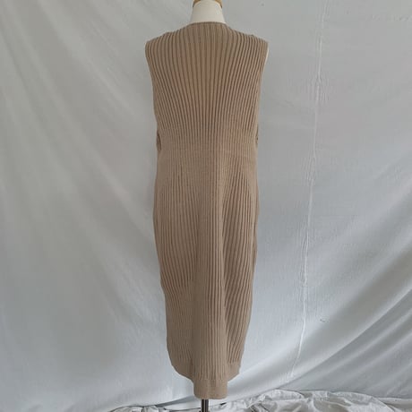 ✳︎予約販売✳︎ rib knit long vest_nt0129