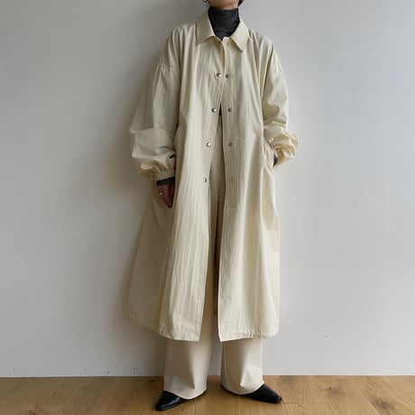 【nokcha original】s/s long coach jacket/ivory_no0285