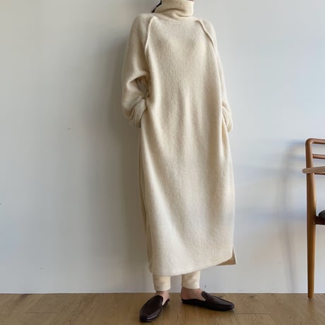【nokcha original】raglan sleeve warm ops/ivory_nd0131