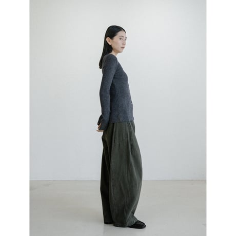 《予約販売》v neck lady lib knit cardigan/2colors_nt2471