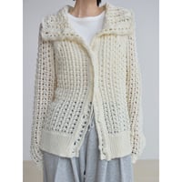 《予約販売》crochet 2way knit cardigan/2colors_nt2500