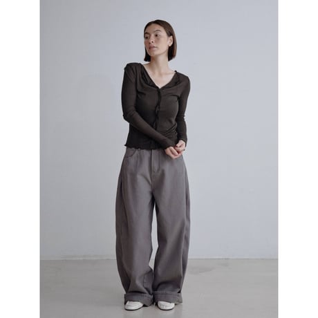 《予約販売》décolleté sheer tops/4colors_nt2505
