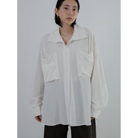 - AUTHENTIC series - emblem shirt/ivory_an0025