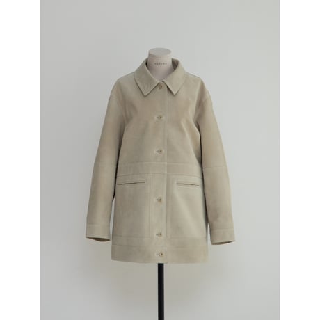 - AUTHENTIC series - real suède rich jacket/écru_an0014