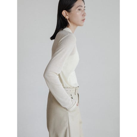 《予約販売》sheer lib button fly tops/4colors_nt2394