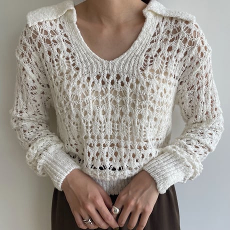 《予約販売》low gage summer knit/2colors_nt1360