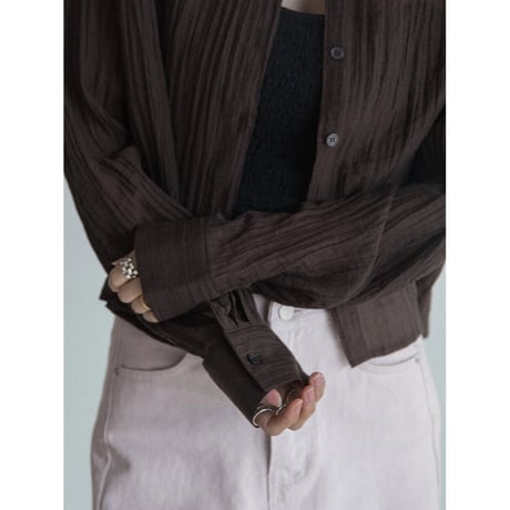 《予約販売》rincl cropped sheer shirt/3colors_nb0315
