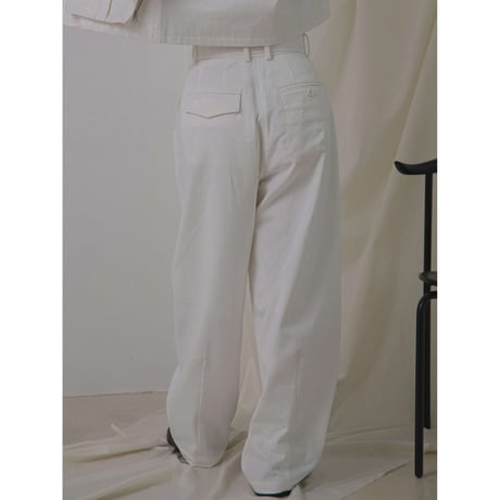 - AUTHENTIC series - mannish twill oval pants/2colors_an0009