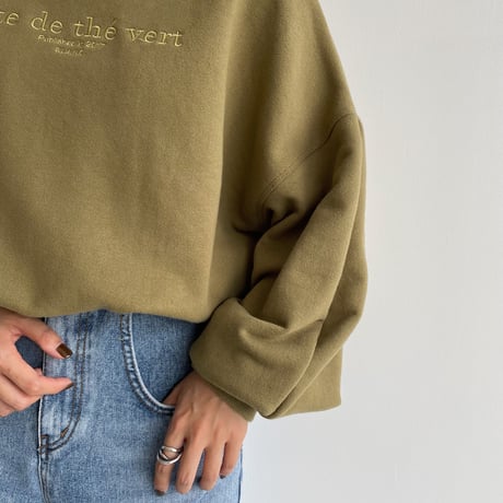 【nokcha original】“latte de the vert”mtm/green tee_nt1066