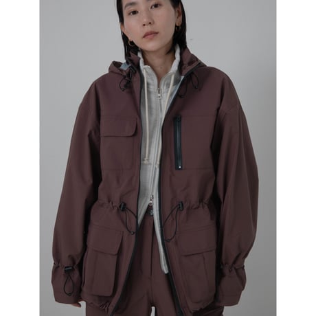 - AUTHENTIC series - tech jacket/burgundy_an0035