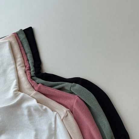 《予約販売》daily sheer high neck tops/5colors_nt1648