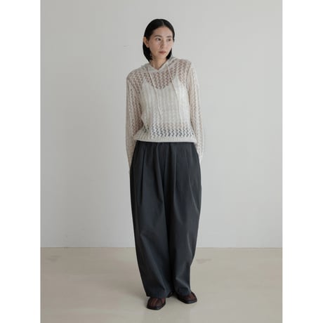 《予約販売》low gauge knit hoodie/2colors_nt2242