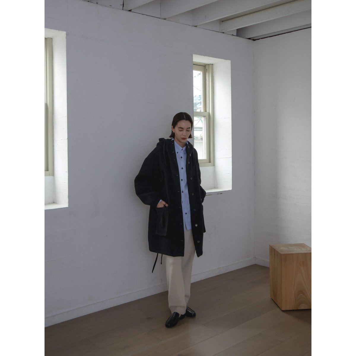 NOKCHA original】military wool rich coat