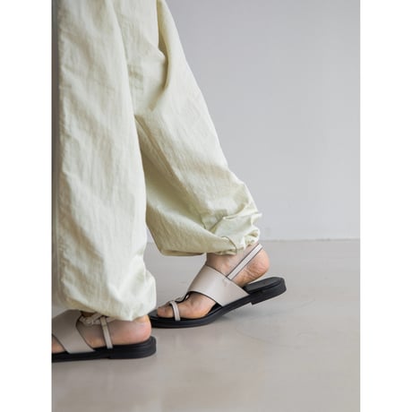 《予約販売》accent mannish thong sandal/2colors_na0646