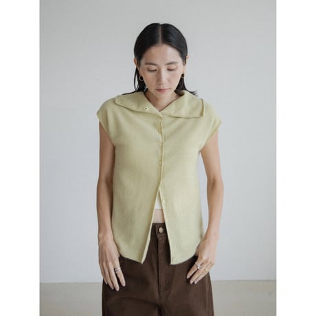 《予約販売》cashmere blend knit vest/2colors_nt2389