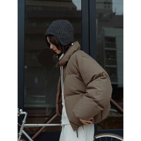 【 RESTOCK 】【NOKCHA original】mannish down jacket/check_no0477
