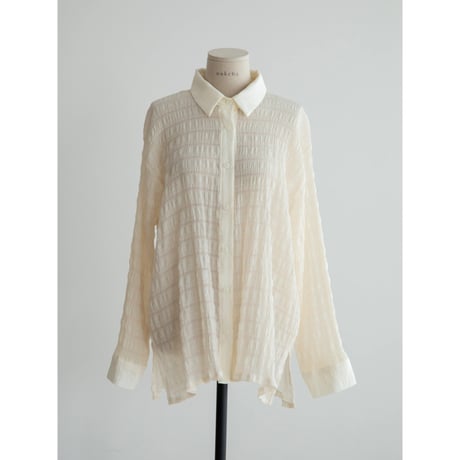 《予約販売》material sheer shirt/2colors_nb0299