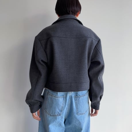 《予約販売》material croped jacket/2colors_no0350