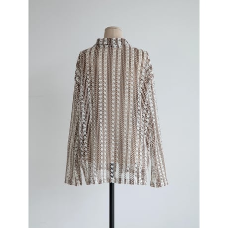 《予約販売》pattern knit shirt/2colors(unisex)_nb0325