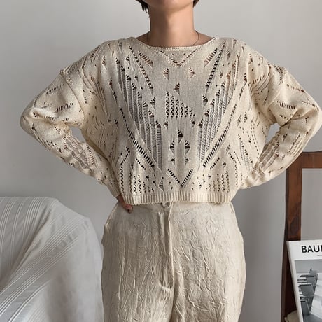 《予約販売》pattern minimal knit/2colors_nt0540