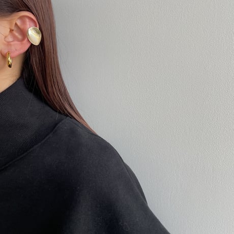 《予約販売》oval earring/2colors_na0481