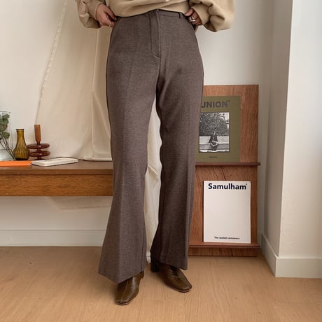 ✳︎予約販売✳︎stretch slit slacks pants/2colors_np0118