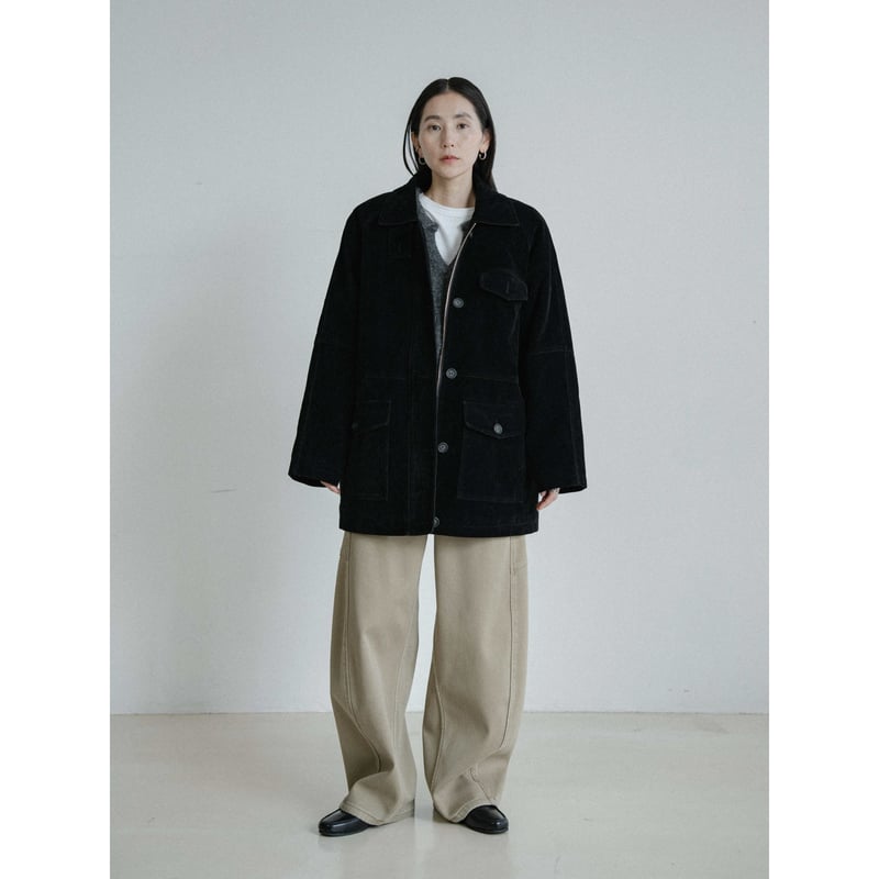 予約販売》quilting linner suède middle jacket/2colo