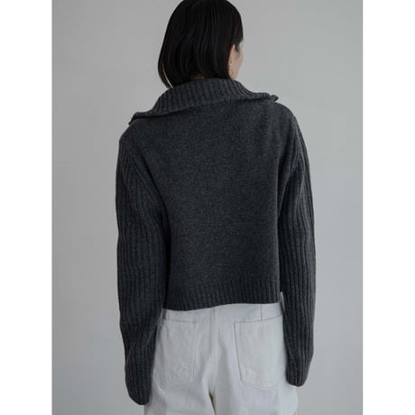 《予約販売》melange knit mannish cardigan/2colors_nt2233