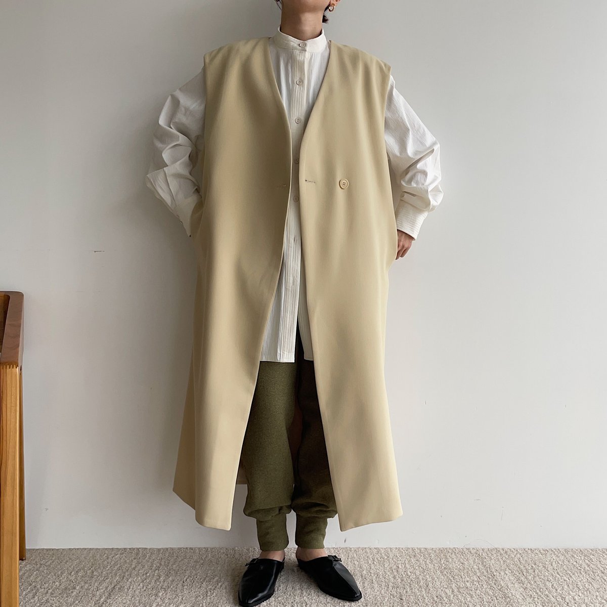 nokcha original】2set mulch coat/butter_no0230 